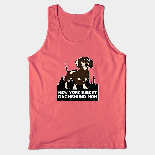 New York's Best Dachshund Mom Tank Top by Rumble Dog Tees